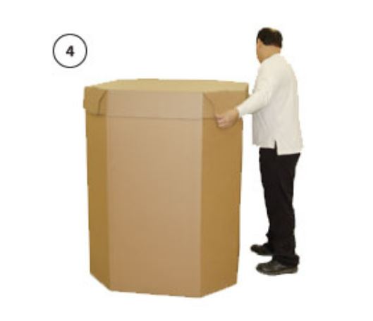 Image of super duty bulk corrugated cardboard packaging